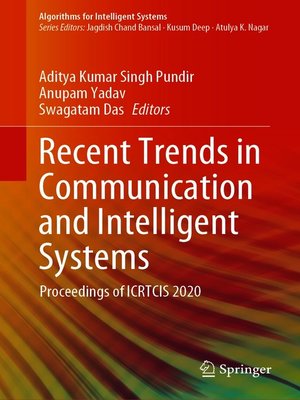 cover image of Recent Trends in Communication and Intelligent Systems